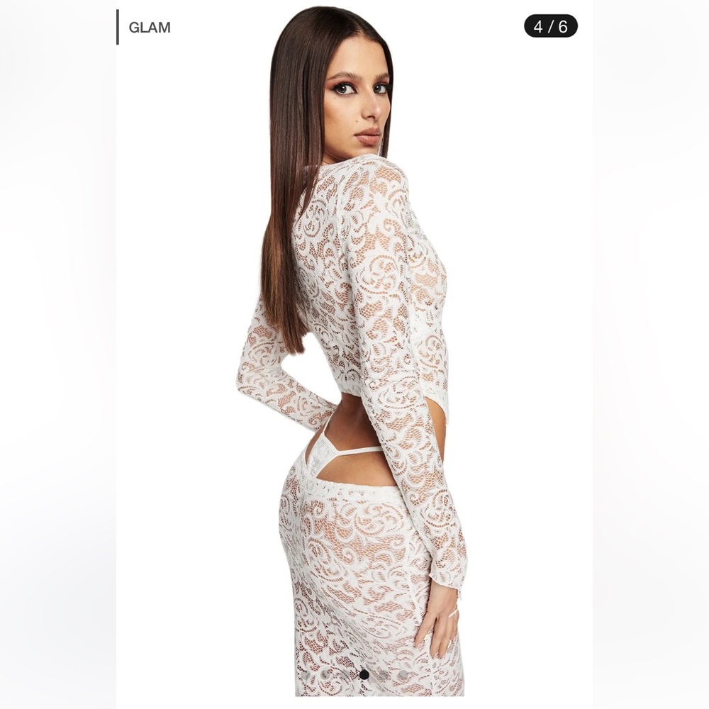 IAMGIA AMBROZIA DRESS IN WHITE - Picture 4 of 5